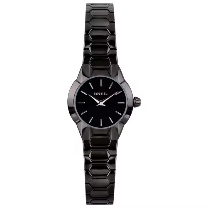 Reloj de Mujer BREIL NUEVO UNO Esfera PLATA Movimiento SOLO PLATA - 2 CUARZOS LANCETTE y PULSERA DE ACERO COLOR ORO ROSADO TW1915 - 1