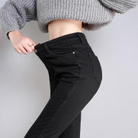 Nuevas Jeans Térmicas Para Mujer Invierno Con Forro De Plush Cálidos Y Elásticos Skinny Denim Gruesos Para Estudiantes Trousers De Madre Con Fur - details 20