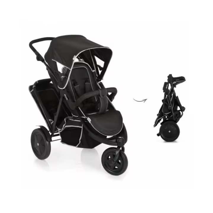 HAUCK Silla de paseo gemelar tandem FREERIDER SH12 negro de Hauck - 1