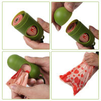 Nuevo lindo amor tema biodegradables gato y perro caca bolsas de residuos para mascotas desechables suministros para mascotas bolsas de basura - details 3