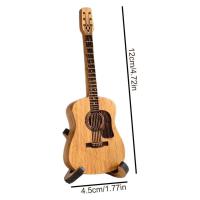 Caja de púas de guitarra acústica de madera popular con soporte caja de púas de guitarra personalizada - details 0