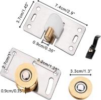4 Pares de rodillos para Puertas corredores, entradas de bolas, piezas deslizantes para muebles, guías, rodillos de bolas, piezas deslizantes para muebles, muebles, muebles - details 0