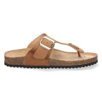 Sandalia Plana para Mujer, con Planta Bio muy Comoda color camel o beige - details 0