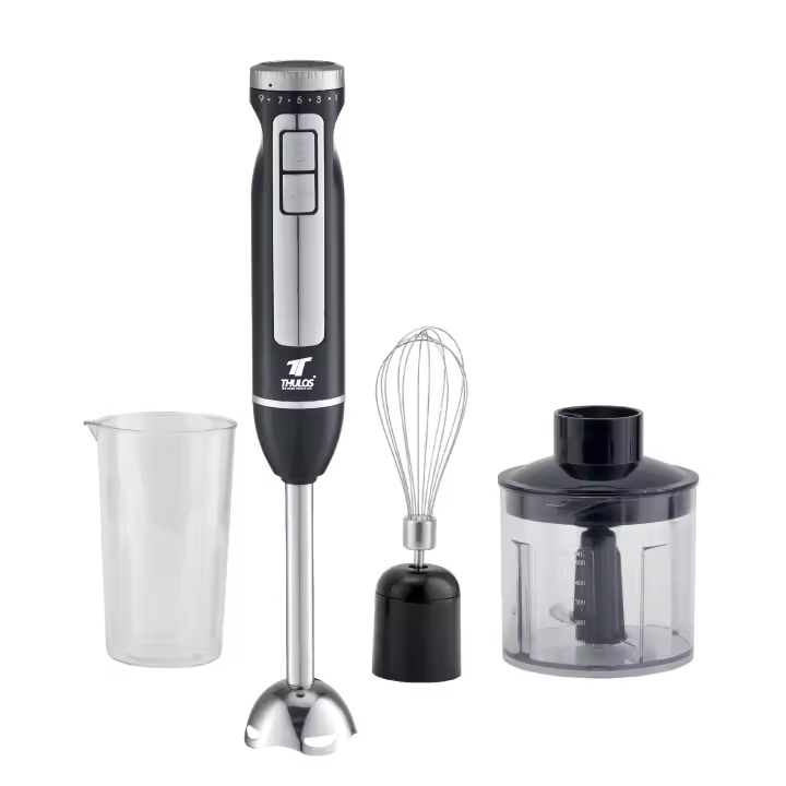 BATIDORA  1000W CON ACCESORIOS VASO PICADOR Y VARILLA MEZCLADORA - 1