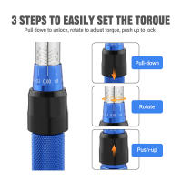 Juego De Llaves De Torque De Alta Precisión 2-24N·m 1/4 Pulgada Dual Dirección Con 13 Llaves Para Mantenimiento De Vehículos/bicicletas/máquinas - details 3