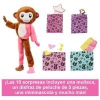 Barbie Cutie Reveal mono disfraz Serie Amigos de la Jungla Revela una muñeca articulada con Mascota y Accesorios Sorpresa de Moda Mattel - details 3
