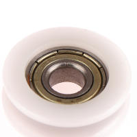 Rueda De Deslizamiento Para Puerta Y Ventana 626 Pulley Con Eje De 6*22*7MM Rueda Plana Ranura U Nylon Material De Inyección - details 7