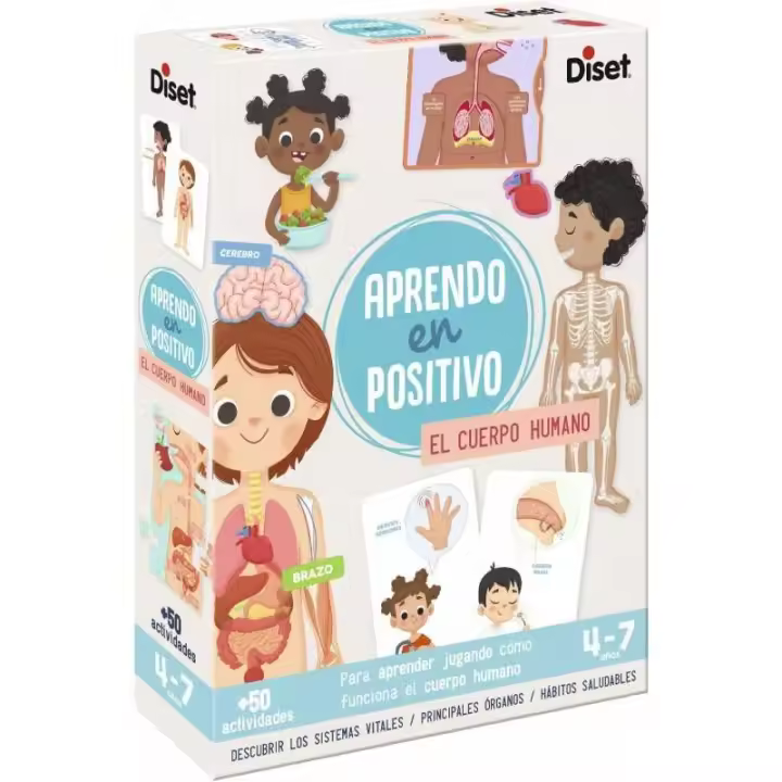Diset Aprendo en Positivo El Cuerpo Humano - Juguetes para el Desarrollo Temprano - 1
