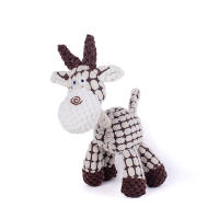 Juguete De Peluche Para Mascotas Forma De Animal Resistentes Al Mordisco Y Sonidos Juguete De Corduroy Para Perros Suministros Para Mascotas - details 5
