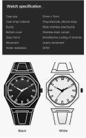 Reloj Deportivo Y De Ocio Creativo Y Minimalista De Dibujo a Mano 2024 Resistente Al Agua Diseño Moderno Regalo Único Material De Correa De Goma Movimiento Cuarzo - details 5