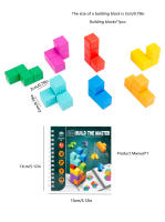 Cubo De Rubik 3D De Madera Para Niños Juguete De Construcción Creativo Bloques De Puzzle Juego De Entrenamiento Mental Adecuado Para Edades 3-12 - details 10