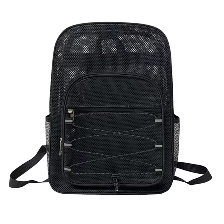 Mochila Multifuncional De Red Para Estudiantes De Colegio Con Correas De Hombro Cómodas Capacidad Alta Transpirable Para Deportes Al Aire Libre - 1