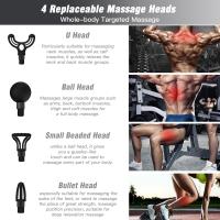 Mini pistola de masaje, masajeador muscular pequeño, masajeador portátil, pistola de masaje de percusión, compacta y ligera, recarga tipo - c, regalo de relajación para todo el cuerpo y la espalda, adecuado para hombres y mujeres - details 2