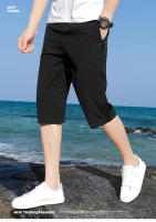 Nuevos Shorts Capris Para Hombre 2024 Thin Ice Silk Pantalones Rectos Y Holgados Para El Verano Estilo Casual - details 1