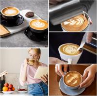 Batidora Espumadoras De Leche Manuales, 400ml Arce Inoxidable Leche Manual Frother Doble Colador Para Espuma De Leche Capuchino O Expreso Macchiato - details 4