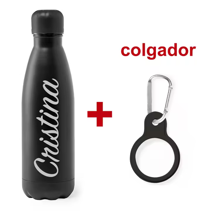 Botella de acero inoxidable 790 mls. personalizada láser con tu logo. Deporte. Ideal regalo. Agua. Playa y montaña. Logos, nombres y escudos. Botella de agua. Cocina. Día del Padre. Día de la Madre. Navidad. Botella no térmica. Imagina - 1