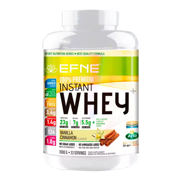 EFNE PROTEÍNA WHEY 100% SABOR VAINILLA 1 kg - Proteína de suero de leche para deportistas exigentes - 1