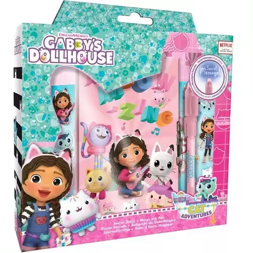 KIDS DIARIO CON BOLIGRAFO MAGICO GABBYS DOLLHOUSE GABBY 23x22x5 Cms. - 1