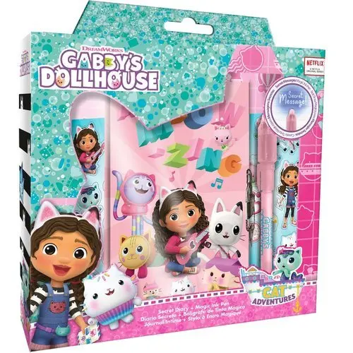 KIDS DIARIO CON BOLIGRAFO MAGICO GABBYS DOLLHOUSE GABBY 23x22x5 Cms. - 1