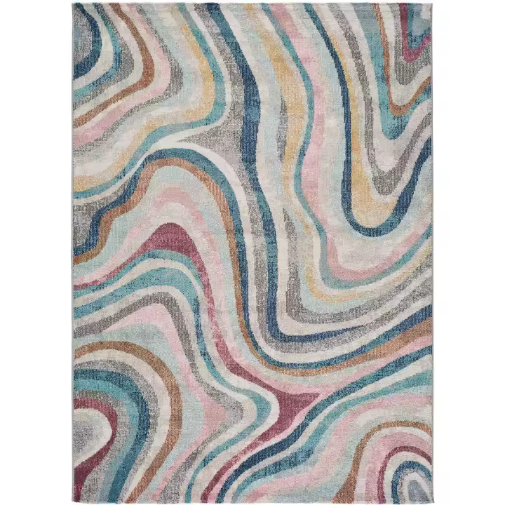 ATTICGO Alfombra de Interior Estilo Abstracta en Multicolor - Parma 20055  60x120, 120x170, 140x200, 160x230, 200x290 cm - 1