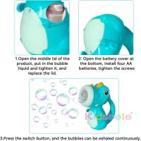 Máquina De Burbujas Automática Para Niños Dinosaurio Juguete De Agua Para El Jardín Regalo De Cumpleaños Para Niños Y Niñas - details 5