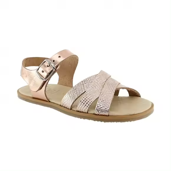 Sandalias Barefoot Flexi Nens trenzado metal Rosa Nens INEN24E12 - 1