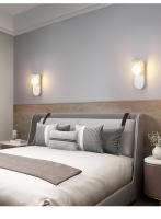 Lámpara De Pared Creativa LED Moderna En Negro Y Blanco Para Pasillo Escaleras Dormitorio Lámpara De Noche Arte Decoración Iluminación - details 9