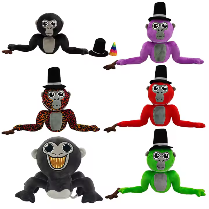 Muñeco De Peluche Gorila Tag Monke Diversión Y Cálido Regalo De Cumpleaños O Navidad Para Niños Material Suave Tamaño 25cm - 1