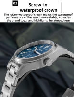 Reloj Mecánico Para Hombre ADDIESDIVE AD2070 Cristal De Zafiro Resistente a 20 Baras Luminoso Super Luminoso Acero Inoxidable Deportivo Para Buceo - details 5
