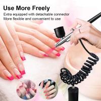 Pulverizador De Uñas Con Compresor Portátil Para Arte De Uñas Pintura De Pasteles Y Manualidades Compresor De Pulverización Para Uñas - details 3
