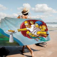 Toalla De Playa Divertida De Simpson Tamaño Grande Absorbente Microfibra Para Niños Toalla De Baño Para Natación Y Viajes - details 7