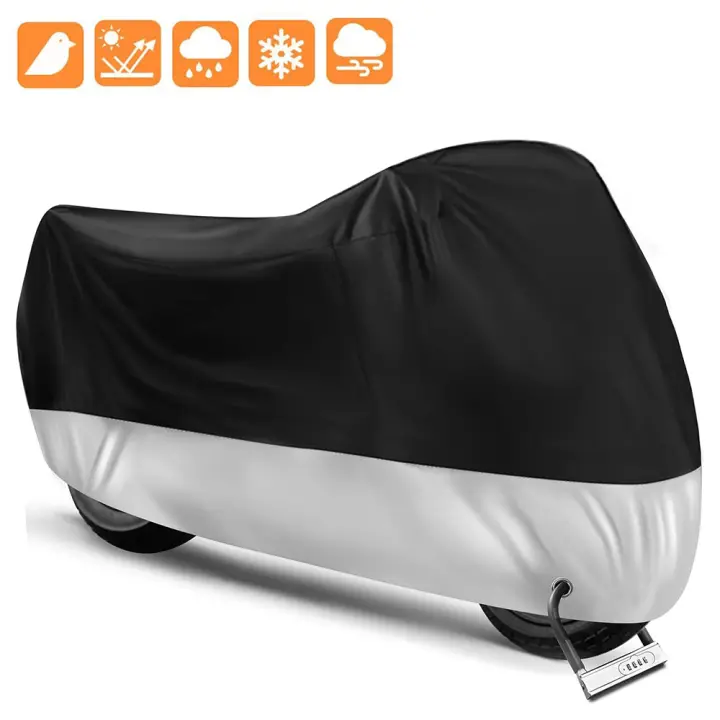 Cubierta Para Motocicleta Impermeable Y Antipolvo Protección UV Y Resistente Al Desgaste Para Todas Las Estaciones Para Scooter Y Motocicleta De 190T Tela De Poliéster PU - 1