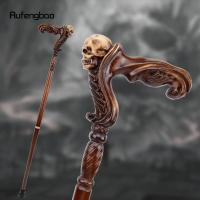 Bastón De Madera Marrón Con Diseño De Cráneo Para Moda Y Vampire Cospaly Fiesta Decorativo Mace Varita Halloween 93cm - details 0