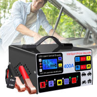 Cargador De Batería Automóvil De Alta Potencia 400A 12V/24V Cargador Rápido Con Pantalla LCD Five-Stage Autostop Para Baterías De Coche - details 12