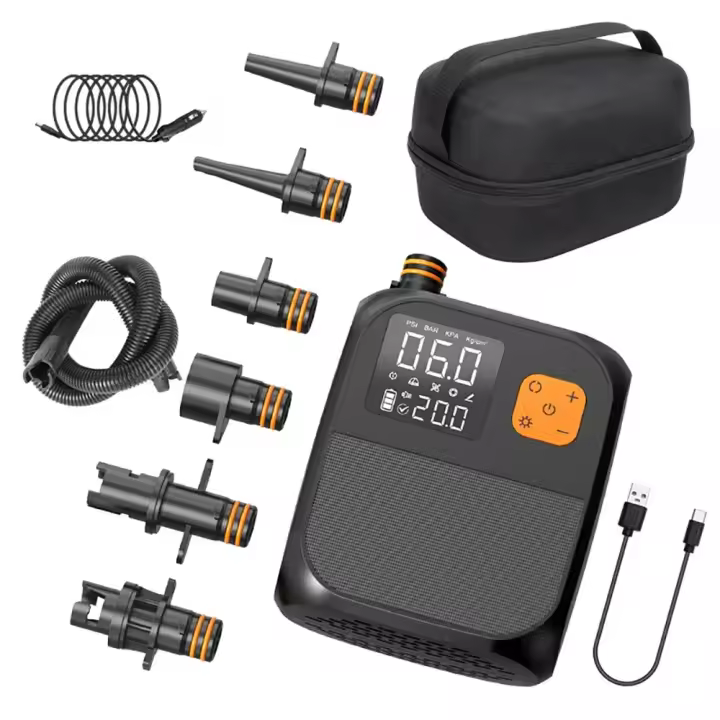 Wireless Air Pump 8000mAh Touch Screen Portable Electric Tire Inflator For Car Bicycle Motorcycle Mini Air Compressor Injector - 1