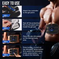 Estimulador De Músculos Abdominales EMS Para Pérdida De Peso Y Modelado Del Cuerpo Massajeador De Fitness Con Gel De Reemplazo Para Brazos Piernas Y Espalda Tamaño Multi SML - details 6