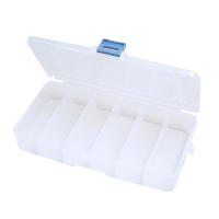 Caja Organizadora De Maquillaje Transparente Con Cubierta Para Extensión De Pestañas Rectangular Vertical 5/6 Cuadrícula Herramienta De Almacenamiento Con Portador De Pegamento Y Aretes - details 6
