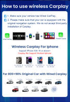 Adaptador Wireless Carplay Android Auto 2en1 Dongle Inteligente 2025 5G WIFI Para iPhone Y Android Compatible Con Volvo Benz MG Kia Chery VW - details 1
