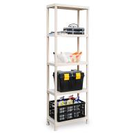 Estantería modular de plástico, 5 baldas, capacidad carga 125 kg, fácil montaje, almacenaje, garaje, trastero -180 x 60 x 30 cm - details 6