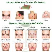 Rodillo De Jade Natural Rosa Para Masaje Facial Gua Sha Tablero De Masaje Corporal Levantamiento Del Rostro Escarificación De Ojos Acupuntura - details 3