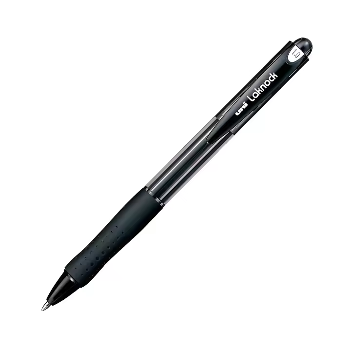 Bolígrafo Uni-Ball Rollerball Laknock SN-100 (10) Negro - Paquete de 12 Unidades - 1