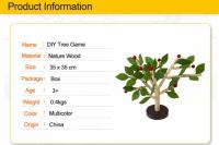 Puzzle 3D De Madera DIY Modelo De Árbol Juguete Educativo Montessori Para Niños Regalo Bloques De Rompecabezas Asamblea Unisex - details 1