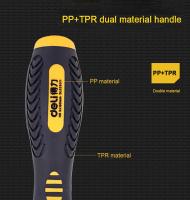 Deli Destornillador De Rosca Doble Propósito Phillips Y Clavija CR-V Magnético Herramienta De Reparación Con Mango - details 2