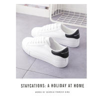 Nuevos Zapatos Planos Para Estudiantes Mujer Transpirables Moda Internet Zapatos Casuales Blancos Talla Verdadera Material PU Y Malla - details 4