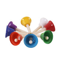 Juego De Instrumentos Musicales Orff Con Campana De Mano De 8 Notas Colorida Juguete Musical Para Niños Educación Temprana Regalo De Navidad Bonito - details 10