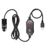 Calentador De Acuario USB De 10W Pequeño Con Mostrador Digital De Temperatura En Fahrenheit Para Betta Y Otros Pez - details 10