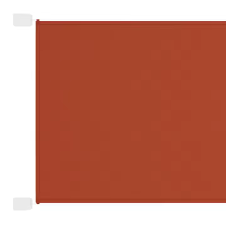 Toldo terracota vertical de lona Oxford 140x800 cm - 1