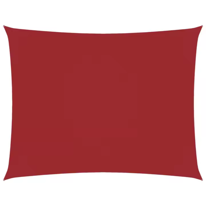 Toldo de Vela de lona rectangular Oxford Rojo 3,5x4,5 m - 1