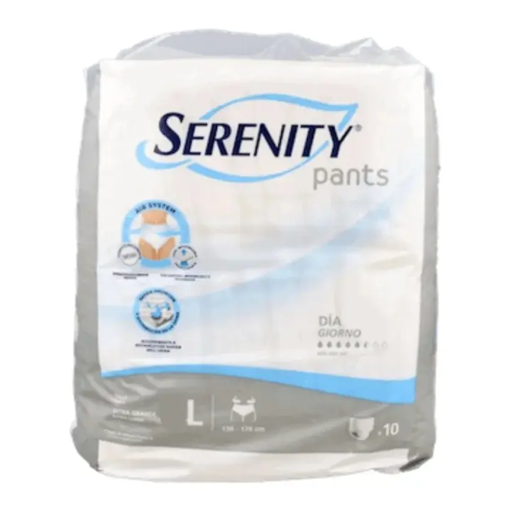 Serenity Pants para incontinencia  urinaria de día -  Talla L, 10 unidades - 1