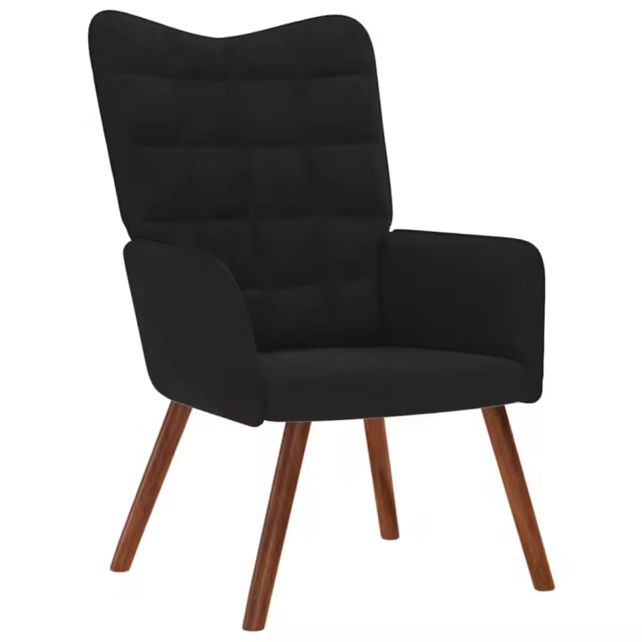 vidaXL Sillón de relax de terciopelo en color Gris oscuro/Negro/Amarillo y más - 1